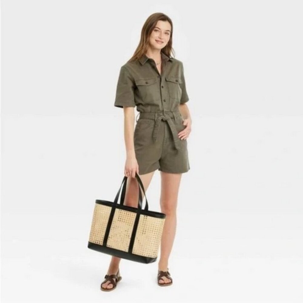Universal Thread™ - Short Sleeve Denim Romper - Picture 2 of 8
